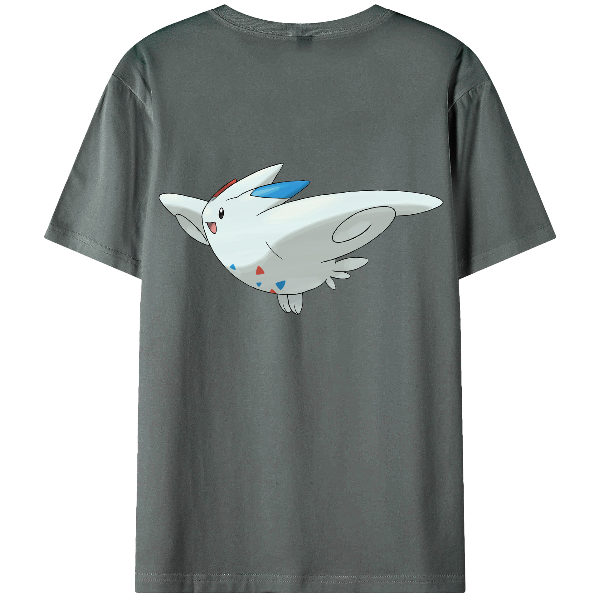 （画像用） ポケットモンスター Pokémon 綿100％ メンズ半袖Tシャツ（バックプリント） 通気性